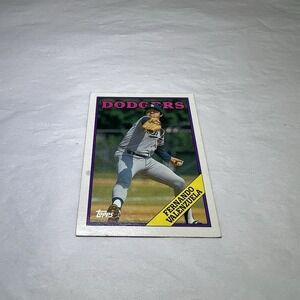 1988‎ Topps #780 Fernando Valenzuela Los Angeles Dodgers